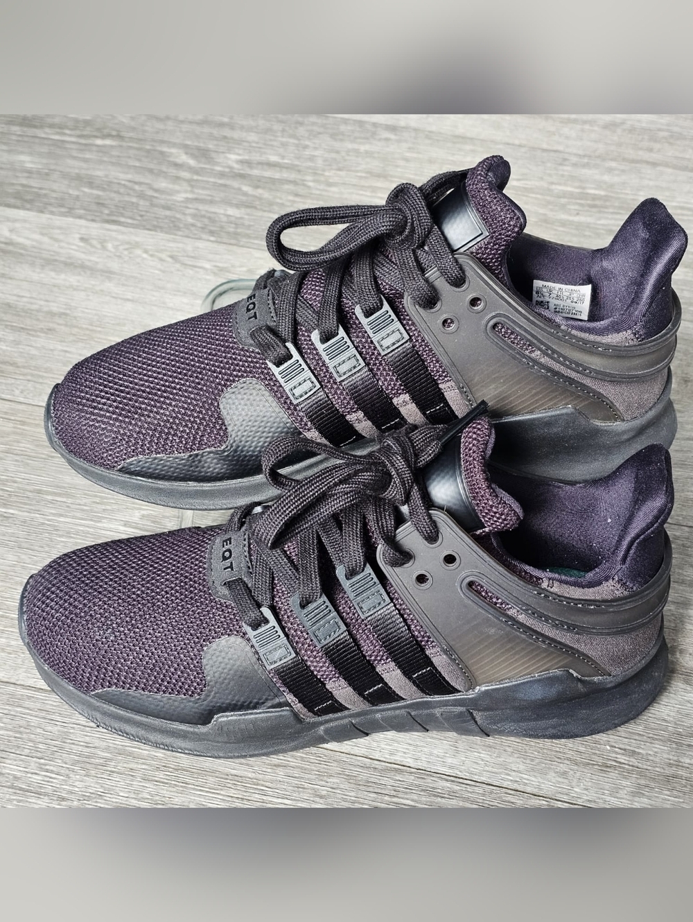 Adidas EQT Support ADV Shoes Mens Size 9 Black Mesh Low Top Sneakers CP8928